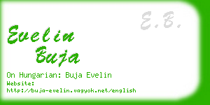 evelin buja business card